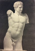 Studietekening antiek beeld - 1897