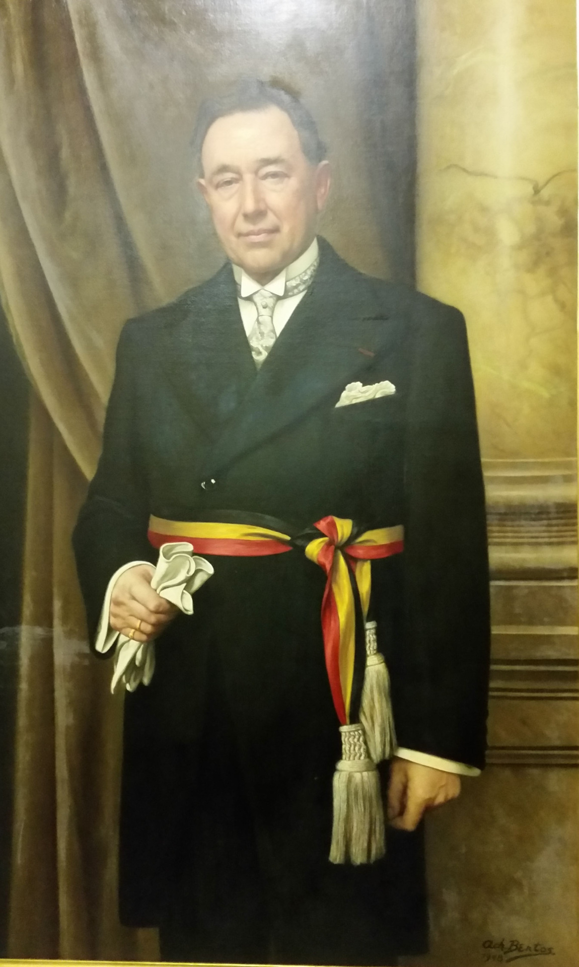 Portrait of Ach. Dierinck, mayor of Zeveneken - 1958