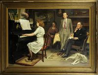 Interlude musical chez Léon Janssens - 1946